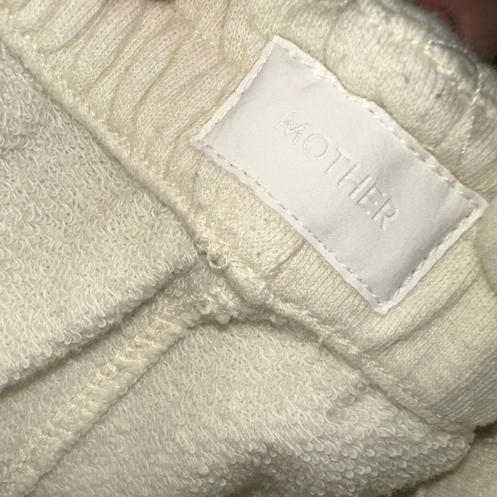MOTHER Women's cream Shorts with Rainbow Stripes XS loungewear casual - Picture 2 of 8